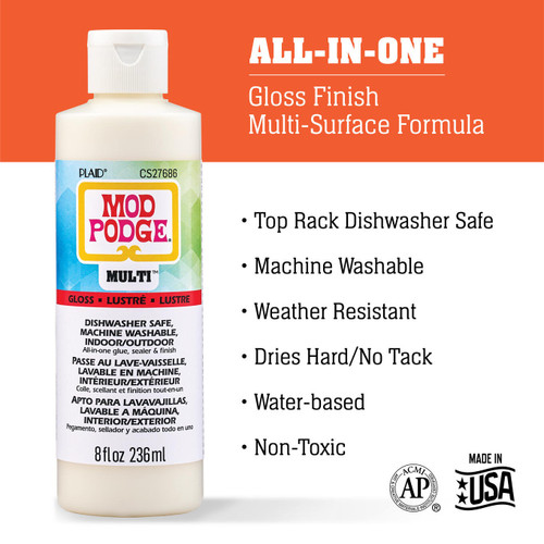 Mod Podge Multi-Purpose Sealer Gloss Finish-8oz - 5A002BRL-1GF93