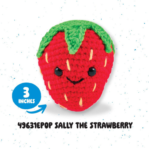 4 Pack - Bucilla Amigurumi Kit - Sally The Strawberry-2.5"X3"X2.5" - 5A003GJB-1HBKX