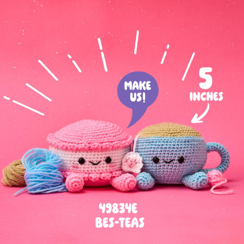 3 Pack - Bucilla Amigurumi Kit - Bes-Teas-5" - 5A003GJ0-1HBL4
