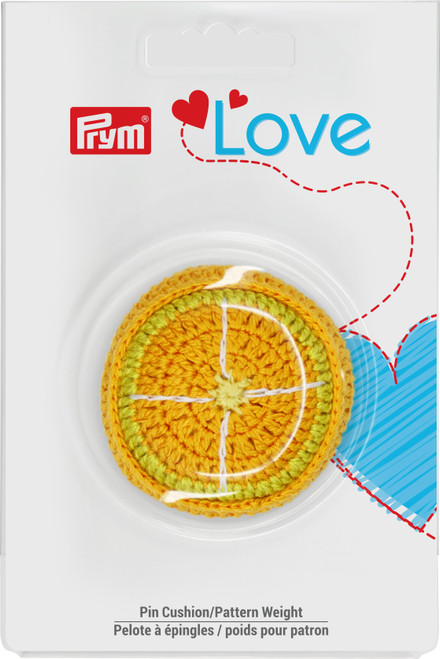 3 Pack - Prym Love Pin Cushion and Pattern Weight-Orange - 60114 - 089516601147