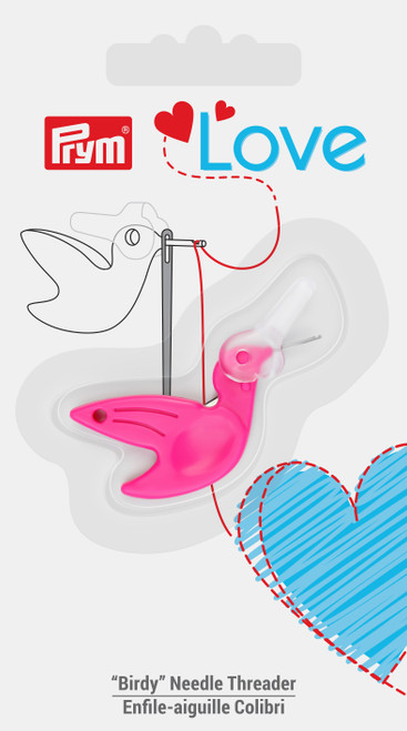 Prym Love Birdy Needle Threader-Pink - 60128 - 089516601284