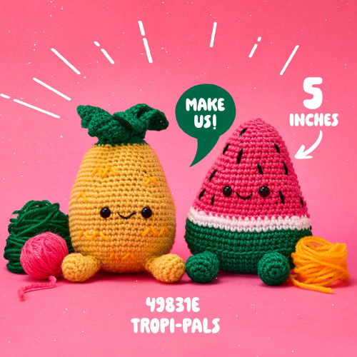 3 Pack - Bucilla Amigurumi Kit - Tropi-Pals-5" - 5A003GJC-1HBKY