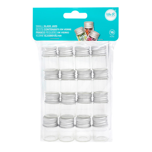 We R Glass Jar Storage Bottles-Small 16/Pkg - WR661318 - 633356613183