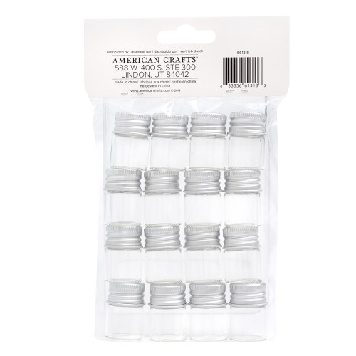 We R Glass Jar Storage Bottles-Small 16/Pkg - WR661318