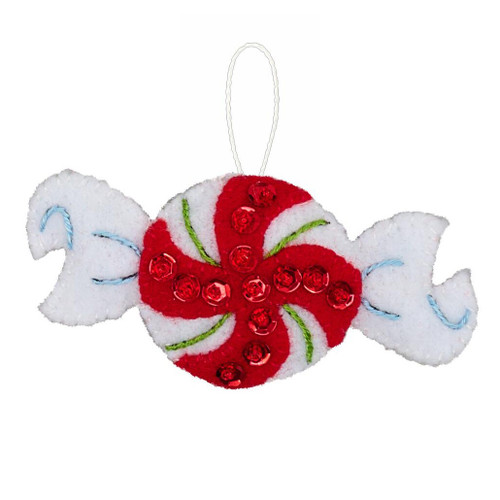 Bucilla Felt Ornament Applique Kit Set of 24-Modern Merry Minis - 5A003T2L-1HPH0