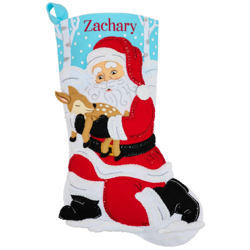 Bucilla Felt Stocking Applique Kit 18" Long-Lil One First Noel - 5A003T2G-1HPH3 - 046109898261