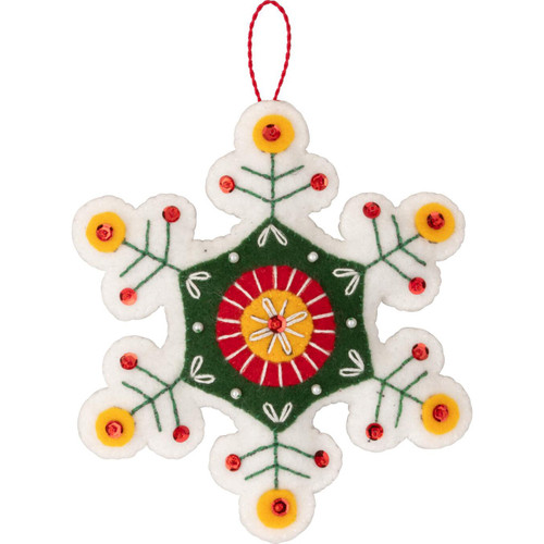 Bucilla Felt Ornaments Applique Kit Set Of 6-Santa's Nordic Set - 5A003G3J-1H9XY