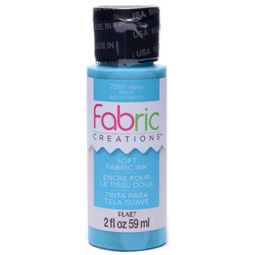 Plaid Fabric Creations Soft Fabric Ink 2oz.-Aqua - FCINK2OZ-25991 - 028995259913