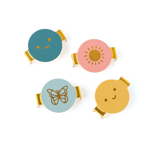 We R Charm Stapler Charm 12/Pkg-Multicolor Round With Design - 5A0023CG-1G6CG We R Charm Stapler Charm 12/Pkg-Multicolor Round With Design - 5A0023CG-1G6CG