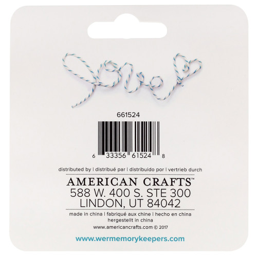 We R Happy Jig Baker's Twine Wire 3yds-Blue - HJTW-61524