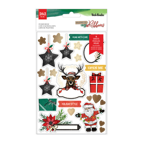 Vicki Boutin Wrapped In Ribbons Sticker Book-8 Sheets - 5A00278Y-1G9JN - 765468088402