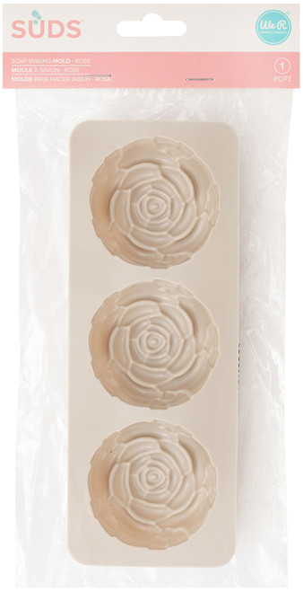 We R SUDS Soap Maker Mold-Rose, 3 Cavity - 60000239 - 633356617907