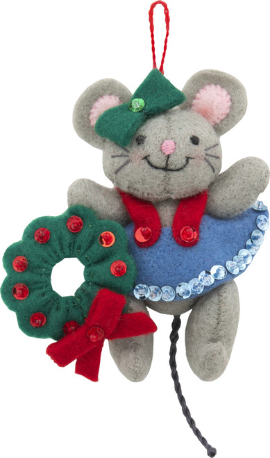 Bucilla Felt Ornaments Applique Kit Set Of 6-Night Before Christmas - 89288E