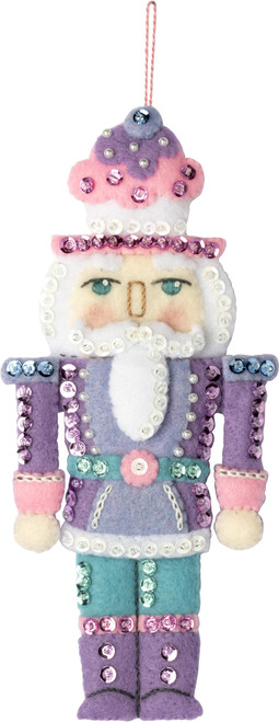 Bucilla Felt Ornaments Applique Kit Set Of 6-Nutcracker Sweet - 89292E