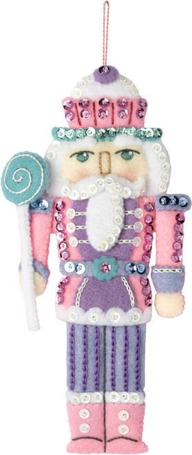 Bucilla Felt Ornaments Applique Kit Set Of 6-Nutcracker Sweet - 89292E