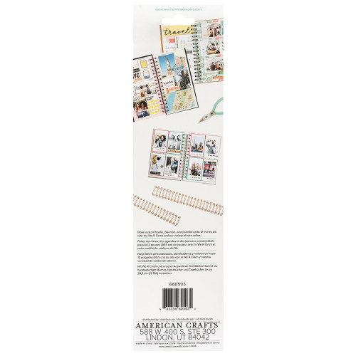 We R Cinch Wires 1" 4/Pkg-Rose Gold - WR660503