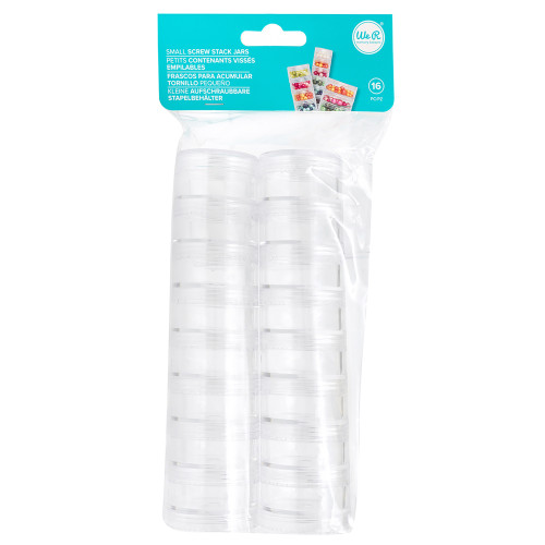 We R Screw Stack Jars 16/Pkg Small-1.125"X1.5" - 5A002QJZ-1GRZQ - 633356613237