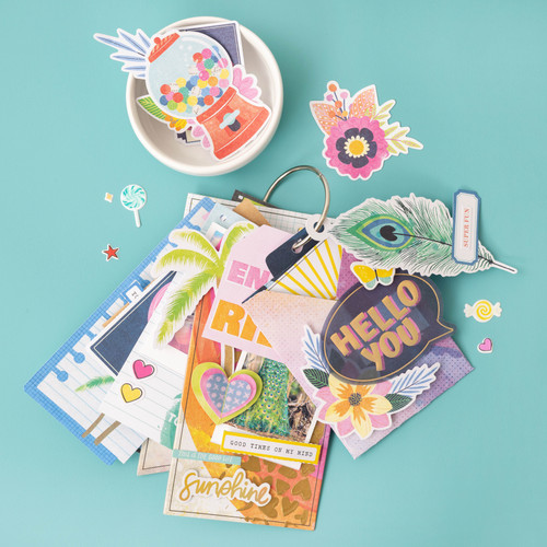 Vicki Boutin Sweet Rush Tag Mini Journal 13/Pkg-Die-Cut Tags W/Ring - VB003910