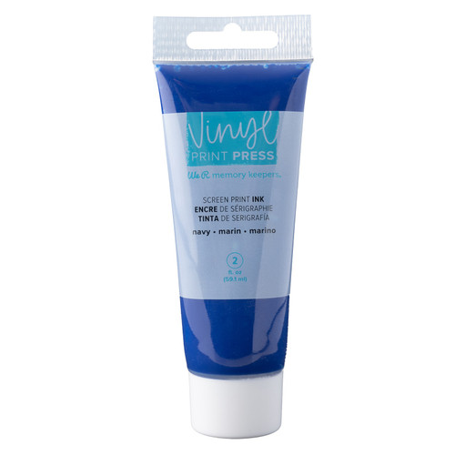 We R Vinyl Print Press Screen Print Ink 2oz-Navy - 60000742 - 633356634591