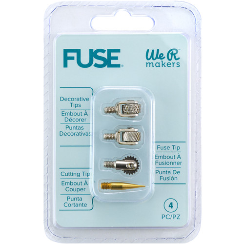 We R Fuse Tool Tips 4/Pkg-Decorative, Cutting & Fusing - WR660870 - 633356608707