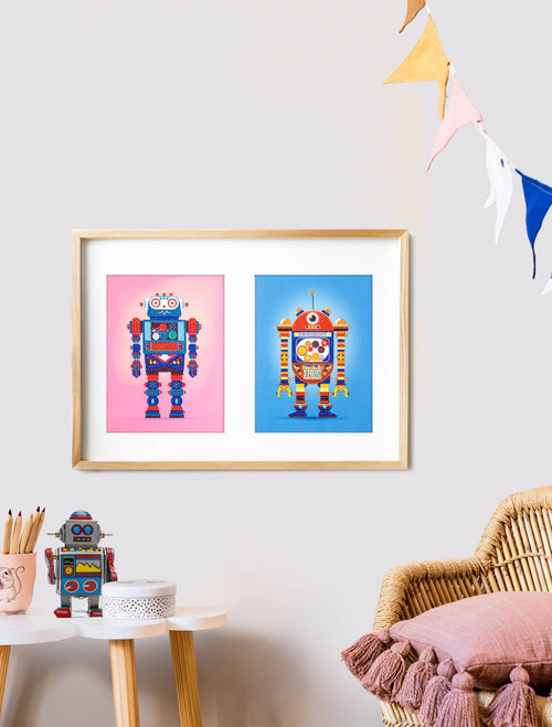 Diamond Dotz Dotzies Dotz By Number Diamond Art Kit-Robot Games 1 - 5A0030VQ-1H2BP