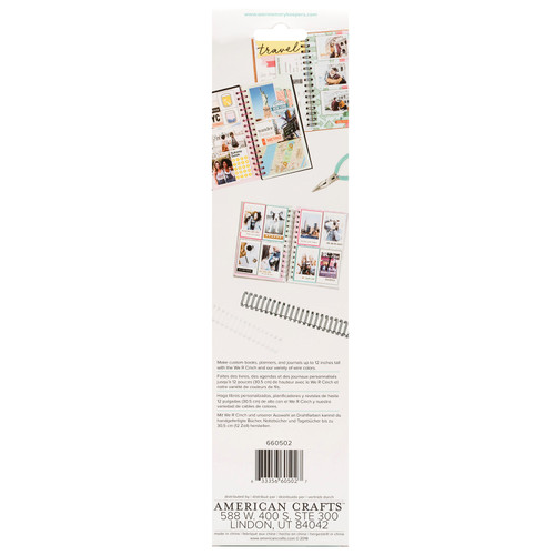 We R Cinch Wires 1" 4/Pkg-Black & White - WR660502