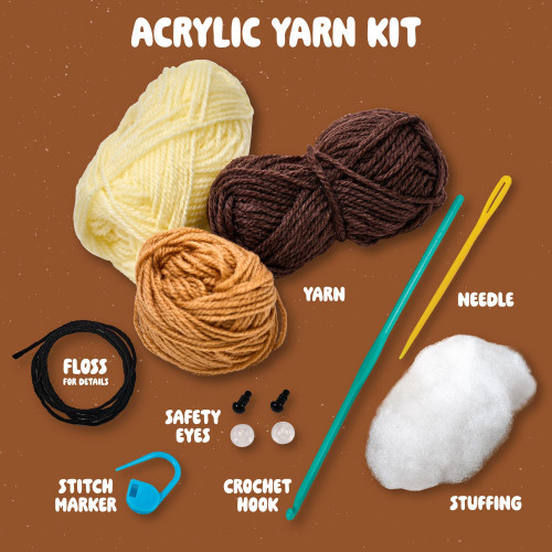 Bucilla Amigurumi Kit - Cool Beans-4"X4.25"X4" - 5A003GJF-1HBL7