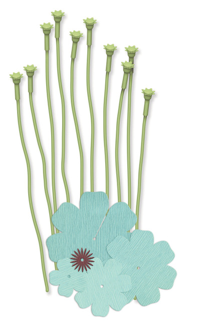 We R Crepe Paper Flowers Kit-Teal - CPF-42673