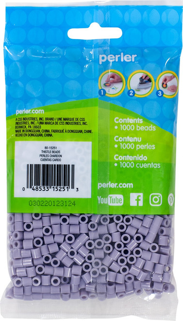3 Pack - Perler Beads 1,000/Pkg-Thistle - PBB80-19-15251 3 Pack - Perler Beads 1,000/Pkg-Thistle - PBB80-19-15251
