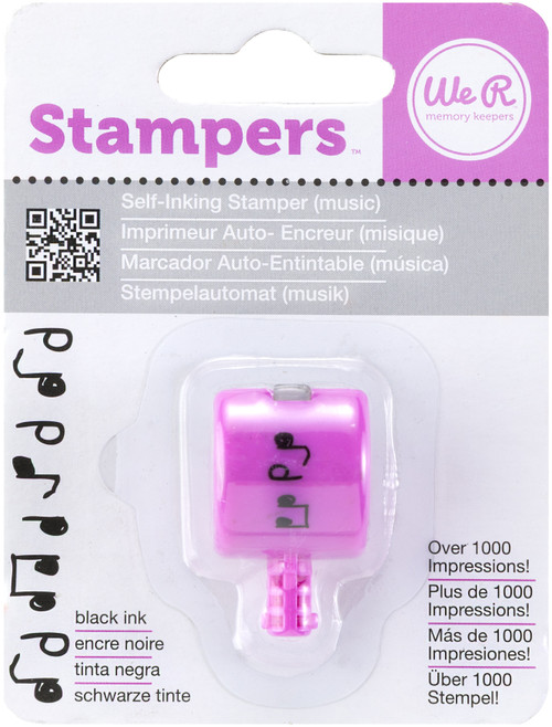 We R Sew Stamper Doodle Head-Music - SSD-71256 - 633356712565