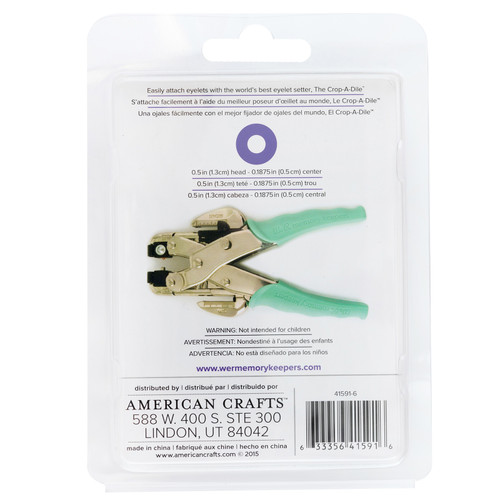 We R Eyelets Wide 40/Pkg-Purple - WER-EW-41591