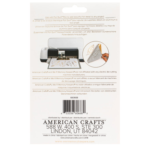 We R Foil Quill Foil Sheets 4"X6" 30/Pkg-Silver Swan - WR660668
