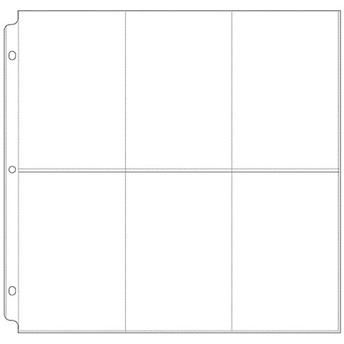 We R Ring Photo Sleeves 12"X12" 10/Pkg-(6) 6"X4" Pockets - WR660138