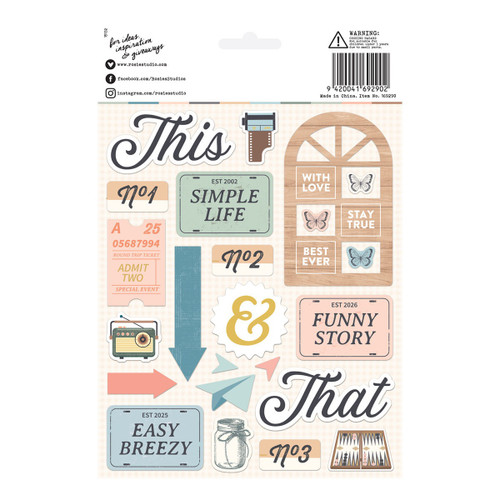 Spellbinders Chipboard Embellishments From Rosie's Studio-Clementine - 5A003V8C-1HR0V