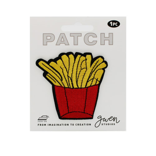 3 Pack - Gwen Studio Iron-On Patch Applique- French Fries - 5A003RPS-1HN9D - 810134484702