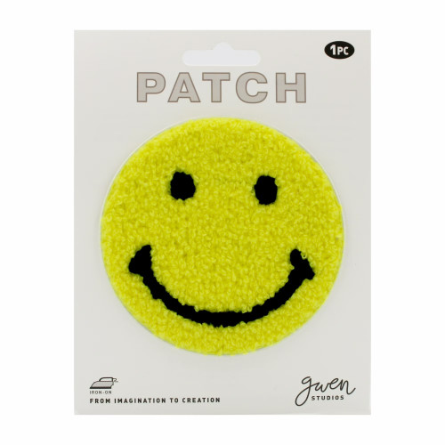 3 Pack - Gwen Studio Iron-On Patch Applique-Smiley Face - 5A003RQ7-1HN9L - 810134485068