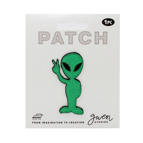 3 Pack - Gwen Studio Iron-On Patch Applique-Green Alien - 5A003RQC-1HN9P - 810134488540