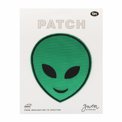 3 Pack - Gwen Studio Iron-On Patch Applique-Green Alien Head - 5A003RQ1-1HN9N - 810134484825