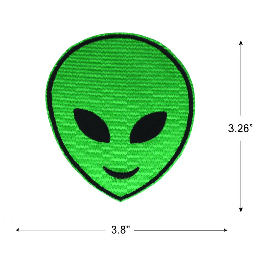 3 Pack - Gwen Studio Iron-On Patch Applique-Green Alien Head - 5A003RQ1-1HN9N