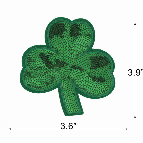 3 Pack - Gwen Studio Iron-On Patch Applique-Green Clover - 5A003RQ0-1HN9J