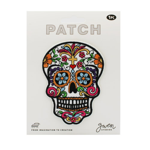 3 Pack - Gwen Studio Iron-On Patch Applique-Sugar Skull - 5A003RQD-1HN9W - 810134488601