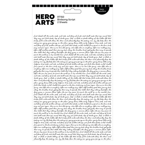 3 Pack - Hero Arts Transfers-Birdsong Script - 5A003V6T-1HQXN - 085700951401