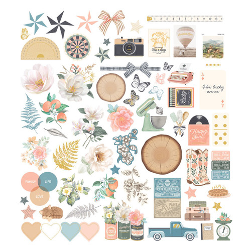 Spellbinders Cardstock Diecut Ephemera From Rosie's Studio-Clementine - 5A003V8B-1HR0W - 9420041692889