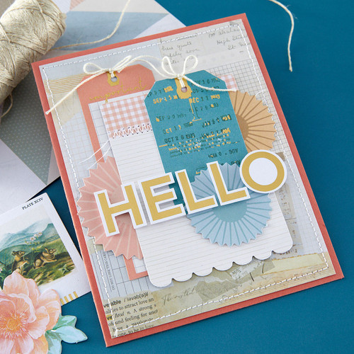 Spellbinders Diecut Cardstock Sentiments-Clementine - 5A003V86-1HR0X