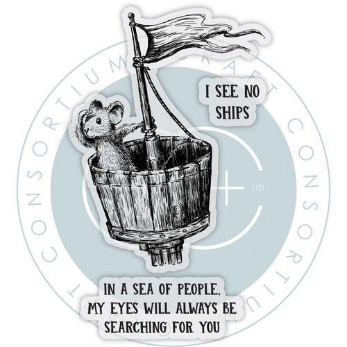 Craft Consortium Photopolymer A6 Stamp Set-See No Ships - 5A003TGV-1HQDQ