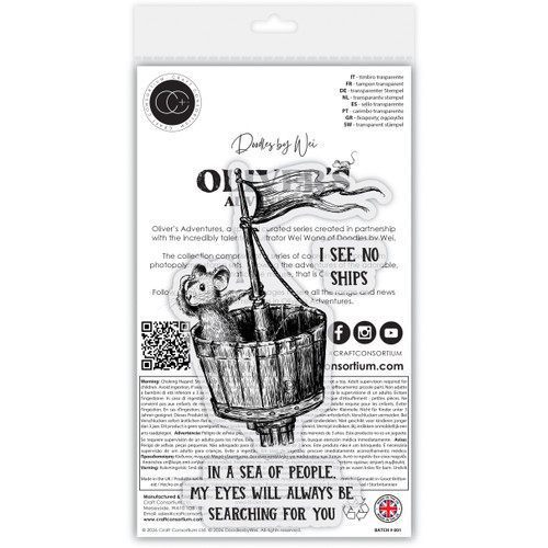 Craft Consortium Photopolymer A6 Stamp Set-See No Ships - 5A003TGV-1HQDQ Craft Consortium Photopolymer A6 Stamp Set-See No Ships - 5A003TGV-1HQDQ