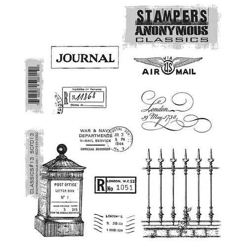 Stampers Anonymous Cling Stamps 7"X8.5"-Classics #13 - SCF-13 - 748252598110