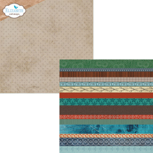 Elizabeth Crafts Double-Sided Cardstock 12"X12"-Rest & Relaxation - 5A003TGP-1HQD7