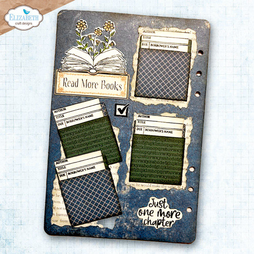 Elizabeth Crafts Stamp And Die Set-Book Lover - 5A003TGB-1HQD4