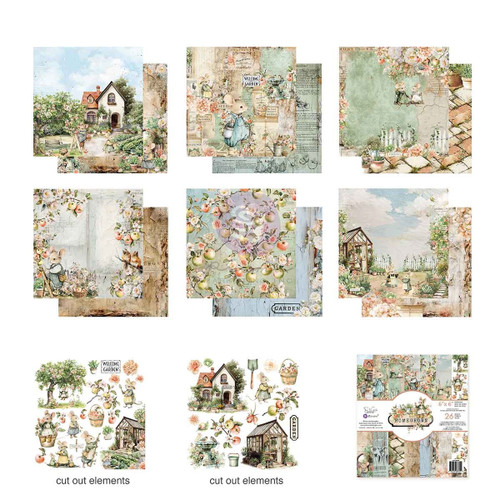 Prima Double-Sided Paper Pad 6"X6" 26/Pkg-Homegrown - 5A003T3S-1HPJD
